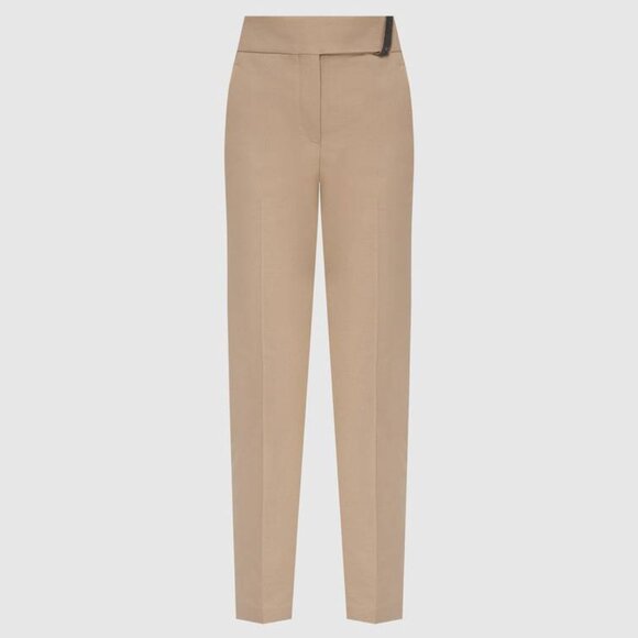 Brunello Cucinelli Monili Bead Khaki Pants - Picture 1 of 16